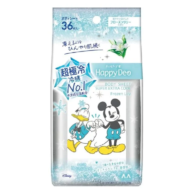 Disney Donald Duck Mickey Mouse Happy Deo Body Sheet Super Extra Cool by Mandom