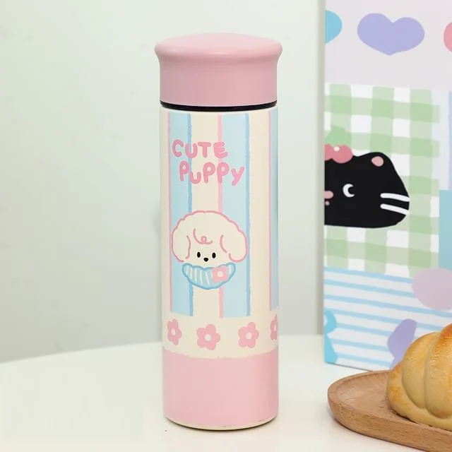 Dog Polka Dot Stainless Steel Tumbler by Momoi
