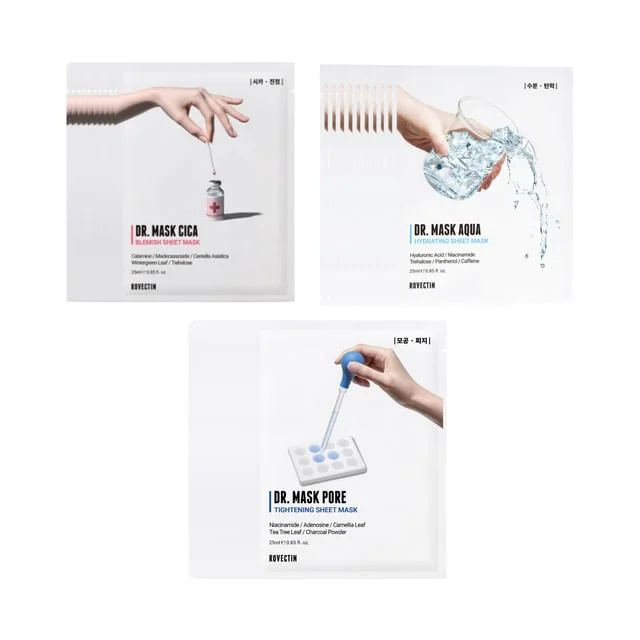 Dr. Mask Sheet Bundle Set - 3 Types by Rovectin