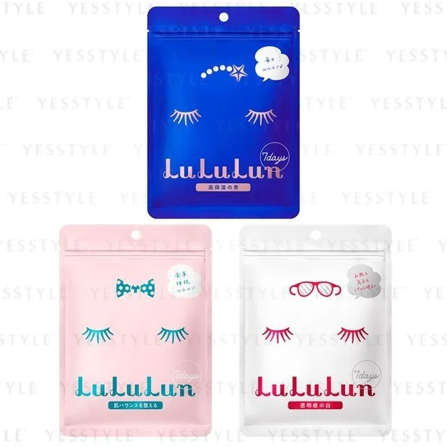 Face Mask 7 pcs - 3 Types by LuLuLun