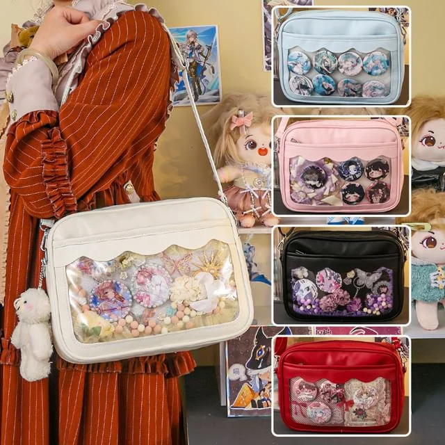 Faux Leather Crossbody Bag / Deco Board / Set (Various Designs) by Momoi