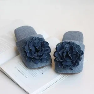 Floral Corsage Slippers by Iswas