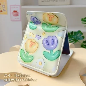 Floral Foldable Desktop Mirror by Momoi