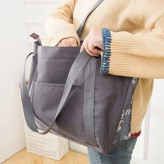 Floral Print Tote Bag by Evorest Bags