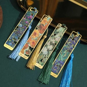 Floral Tassel Metal Bookmark (Various Designs) by Hera's Place