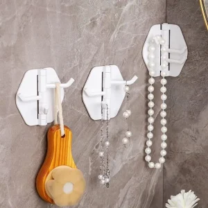 Foldable Plastic Adhesive Hook / Set by Lazy Corner