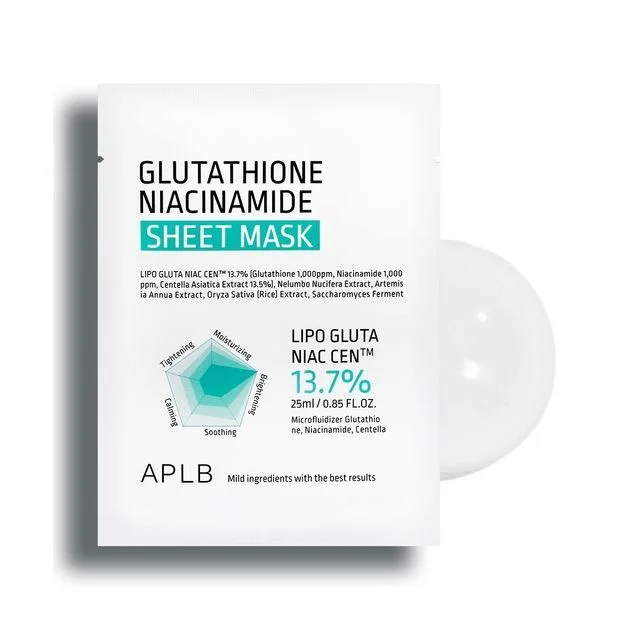 Glutathione Niacinamide Sheet Mask by APLB