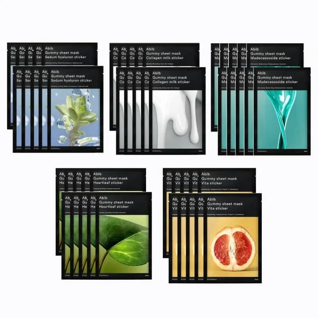Gummy Sheet Mask Bundle Set - 5 Types by Abib