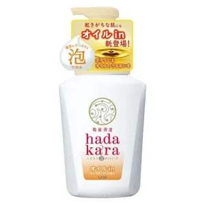 Hadakara Body Soap Oil In Pump Foam by Lion