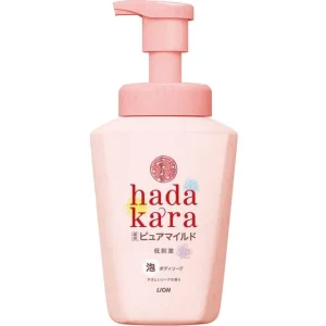 hadakara Moisturizing Foam Body Wash Mild Soap by Lion