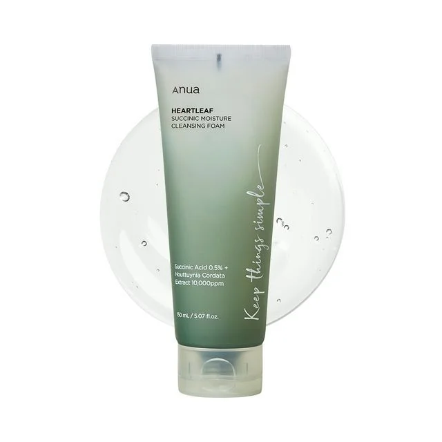 Heartleaf Succinic Moisture Cleansing Foam by Anua