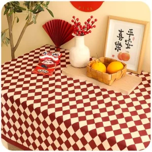 Houndstooth Plaid Tablecloth (Various Designs) by Momoi