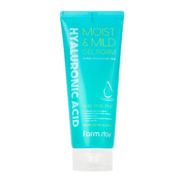 Hyaluronic Acid Moist&mild Gel Foam by Farm Stay