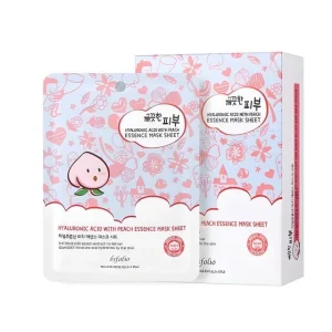 Hyaluronic Acid With Peach Essence Mask Sheet Set by Esfolio