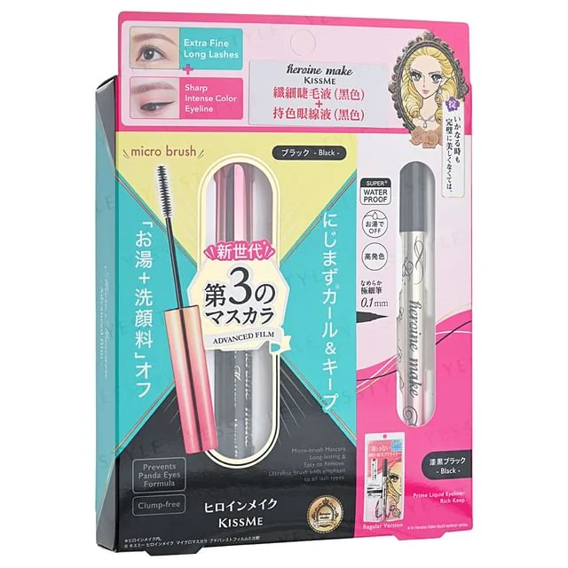 Kiss Me Heroine Make Micro Mascara + Liquid Eyeliner by Isehan