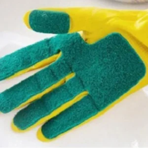Kitchen Cleaning Glove with Pot Scourer by Home Simply