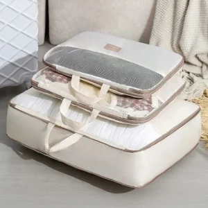 Lettering Applique Compress Travel Garment Organizer (Various Designs) by Evorest Bags