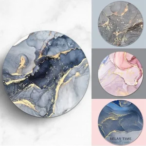 Marble Print Diatomaceous Earth Coaster (Various Designs) by Home Simply