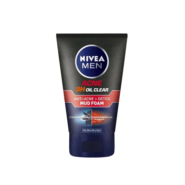 Men Acne 8H Oil Clear Mud Foam by NIVEA