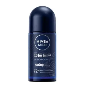 Men Deep Darkwood Anti-Perspirant Black Carbon Roll On by NIVEA