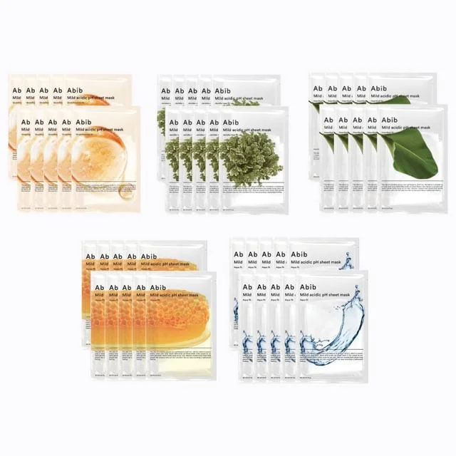 Mild Acidic pH Sheet Mask Bundle Set - 5 Types by Abib