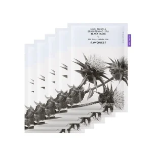 Milk Thistle Brightening SPA Black Mask Set by Rawquest