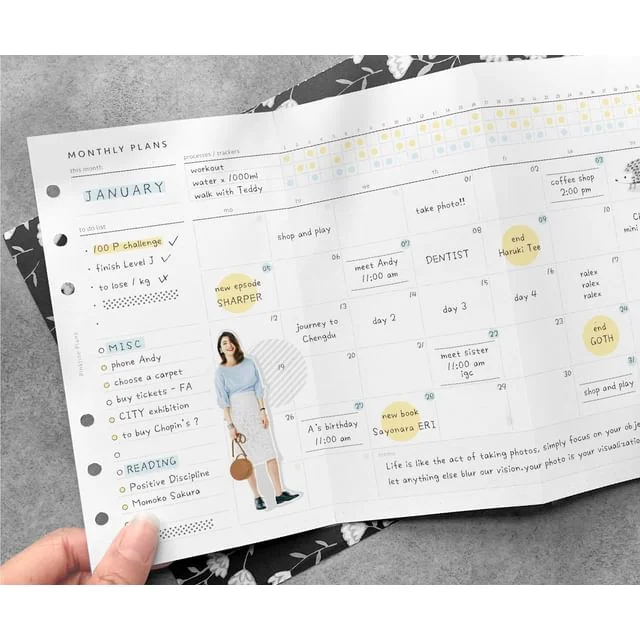 Monthly Planner Insert (A5 / A6 / A7) by Fun House