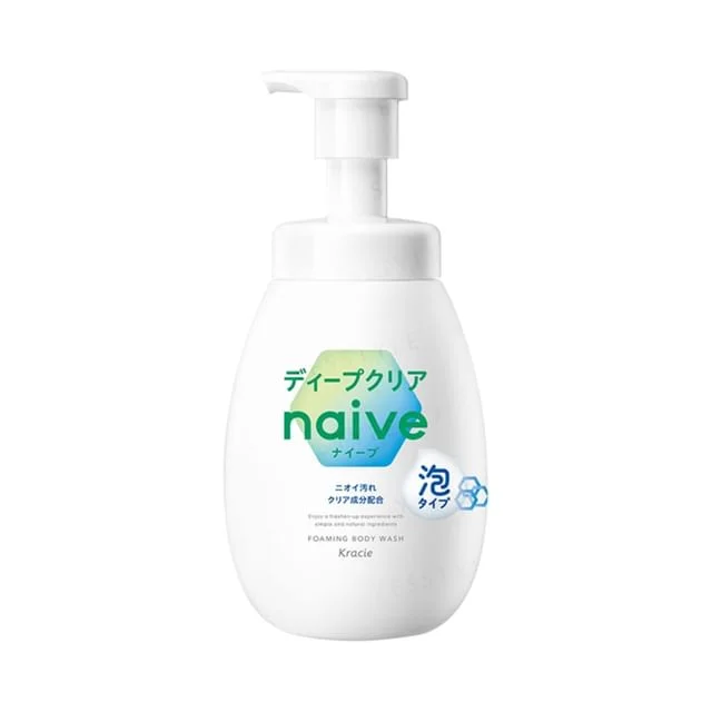 Naive Foaming Body Wash Deep Clear by Kracie