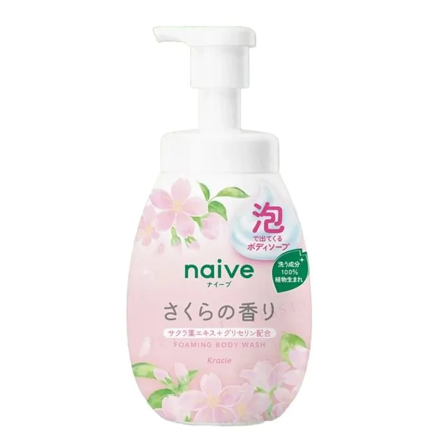 Naive Foaming Body Wash Sakura by Kracie