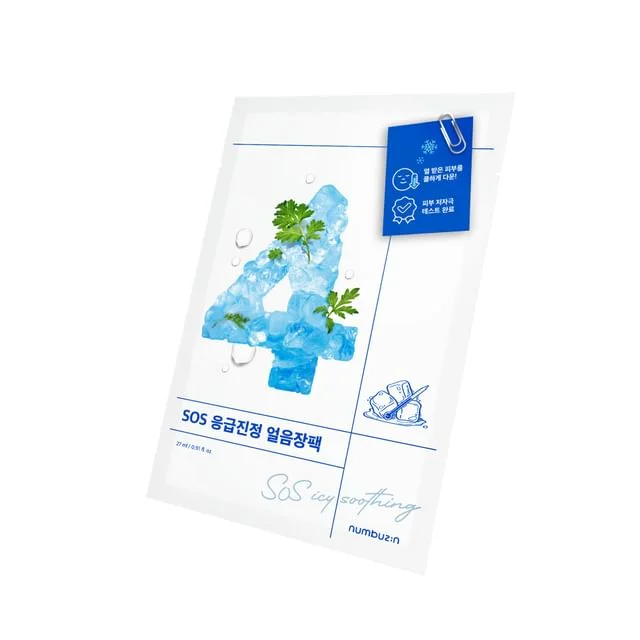 No. 4 SOS Icy Soothing Sheet Mask by Numbuzin