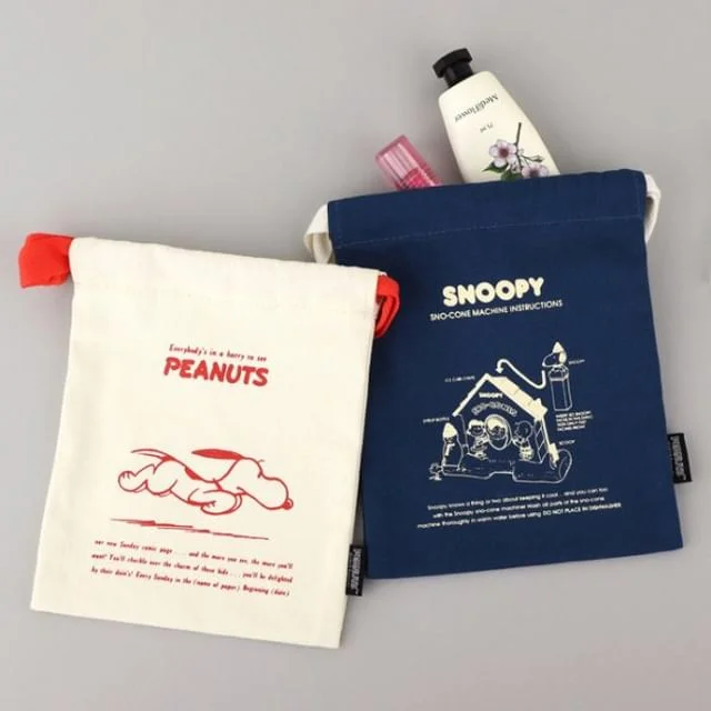 PEANUTS Drawcord Pouch by Iswas