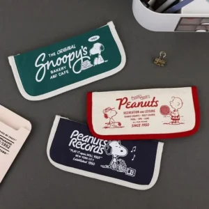 PEANUTS Flat Zip Pen Pouch by Iswas