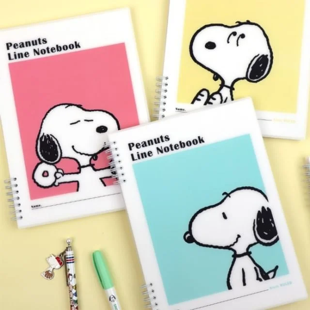 PEANUTS Spiral Line Notebook (B5) by Iswas
