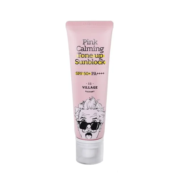 Pink Calming Tone Up Sunblock by Village 11 Factory
