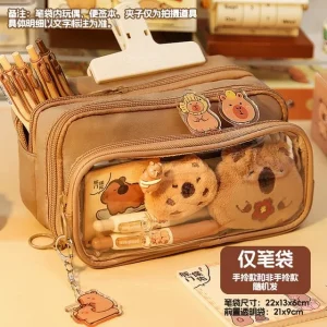 Plain Fabric Pencil Case / Brooch / Pen / Gift Bag / Memo Pad / Highlighter / Correction Tape / Binder Clip / Keyring / Sticker / Adhesive Decoration / Brooch / Set (Various Designs) by Momoi