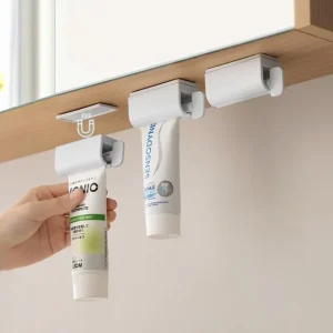 Plain Plastic Adhesive Magnetic Toothpaste Squeezer by Lazy Corner