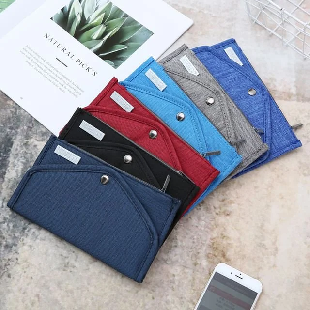 Plain Travel Passport Bag by Evorest Bags