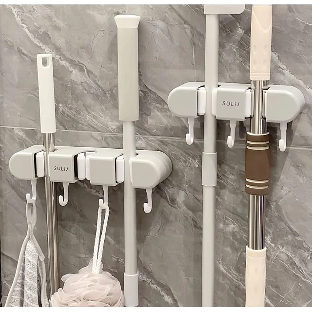 Plastic Adhesive Mop Holder by Fun House