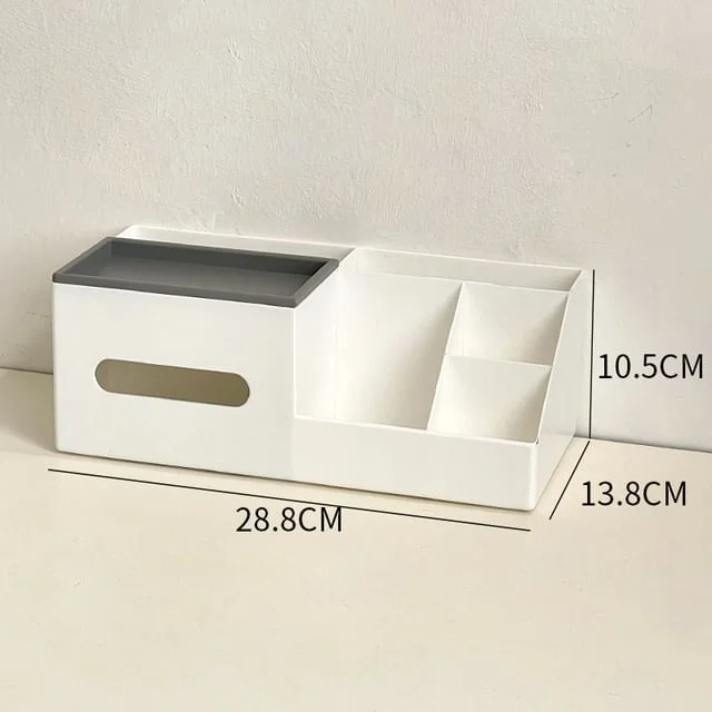 Plastic Desk Organizer with Tissue Box by Momoi