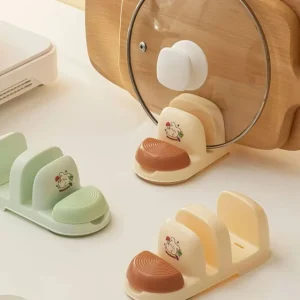 Plastic Kitchen Suction Pot Lid Holder by Home Simply