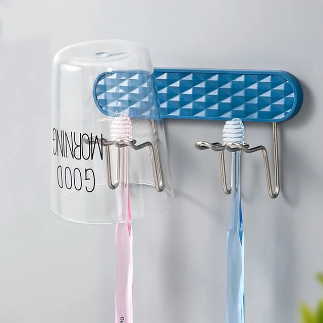 Plastic Stainless Steel Toothbrush Holder (Various Designs) by Evorest Bags