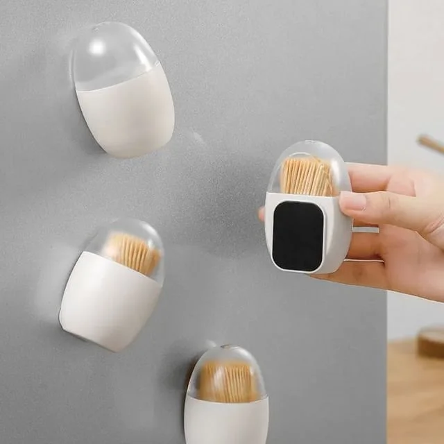 Plastic Toothpick Container Fridge Magnet by Home Simply
