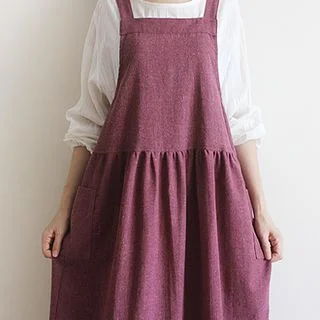 Pocket-Detail Apron by Iswas