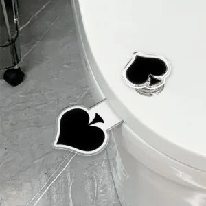 Poker Acrylic Toilet Water Tank Push Button / Toilet Seat Lifter (Various Designs) by Home Simply
