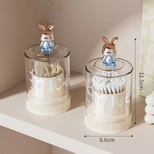 Polished Rabbit Plastic Toothpick Holder / Set by Home Simply