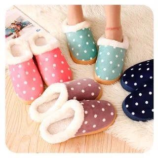 Polka Dot Slippers by Momoi