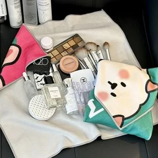 Print Self Adhesive Wrap Makeup Organizer Bag by Lazy Corner