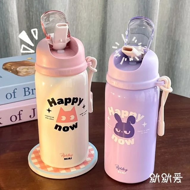 Print Stainless Steel Tumbler with Cleaning Brush (Various Designs) by Momoi