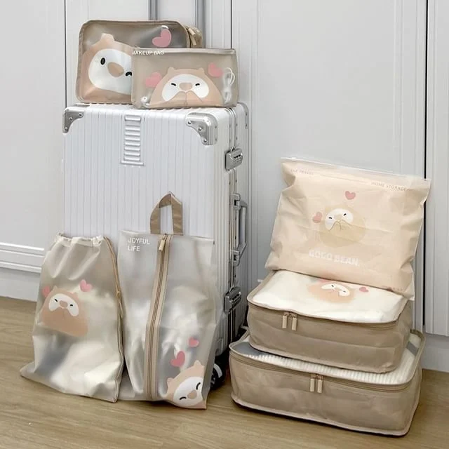 Print Travel Packing Cube Garment Organizer (Various Designs) / Set by Lazy Corner