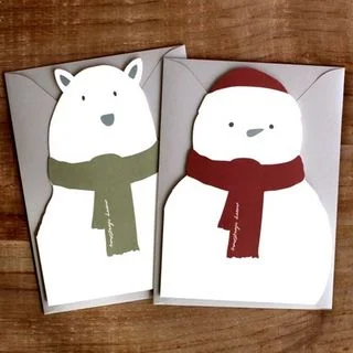 Printed Christmas Card by Iswas
